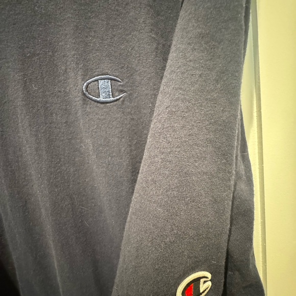 Champion Men's Dark Blue Short Sleeve Tee - Picture 2 of 5